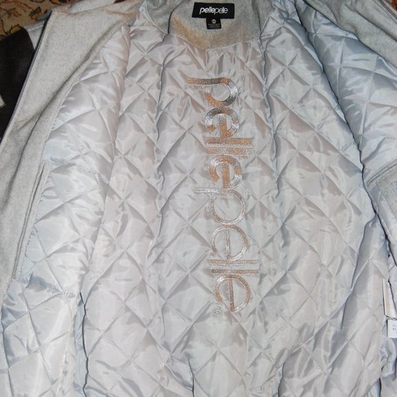 Pelle Pelle Legendary Limited Edition Gray Wool & Brown Leather Jacket men's 2XL - Picture 13 of 16